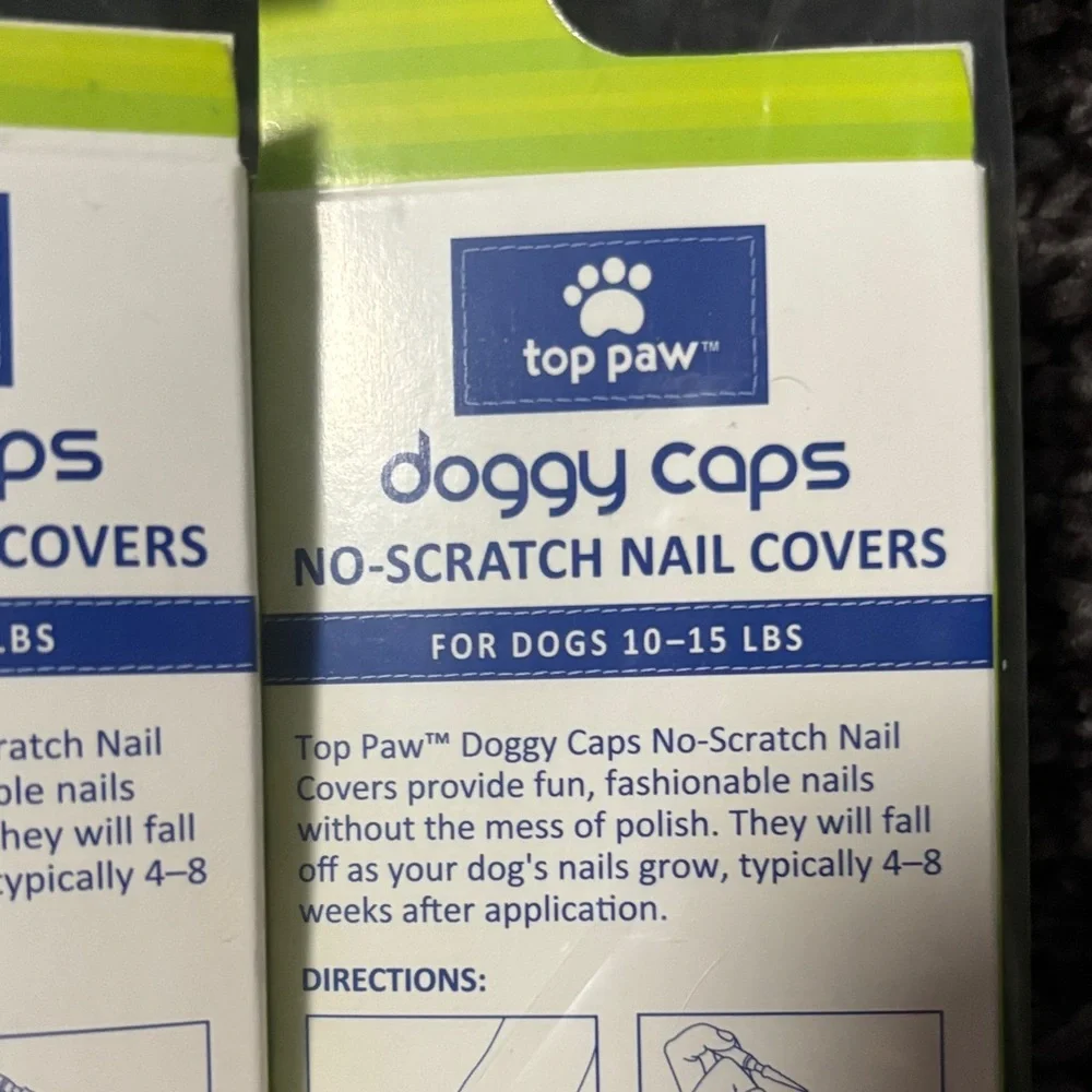 🫶🏼Top Paw Nail Covers for Dogs - Vibrant Green, Pink, Blue, purple 10-15 lbs